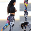 Mujer Digital Printing Leggings entrenamiento Leggings alta Waist Push up Leggins Mujer fitness Leggings Mujer'S pantalones