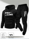 Conjunto Deportivo Diesel 1978 – Sudadera con Capucha + Jogger Hombre (Gris)