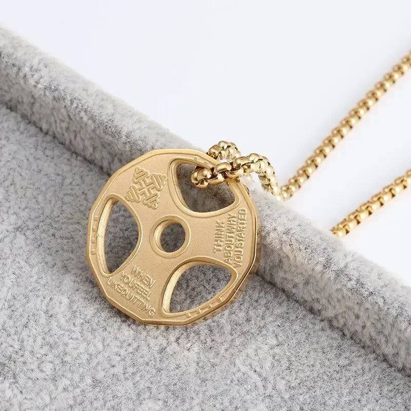 Collar de Acero de Titanio "Dumbbell"