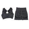 Conjunto de 2 Piezas: Top Deportivo y Shorts de Fitness