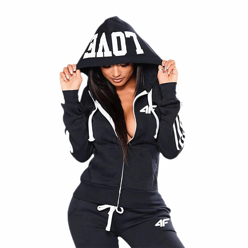 Conjunto de Chaqueta con Capucha y Pantalones PBL deporte
