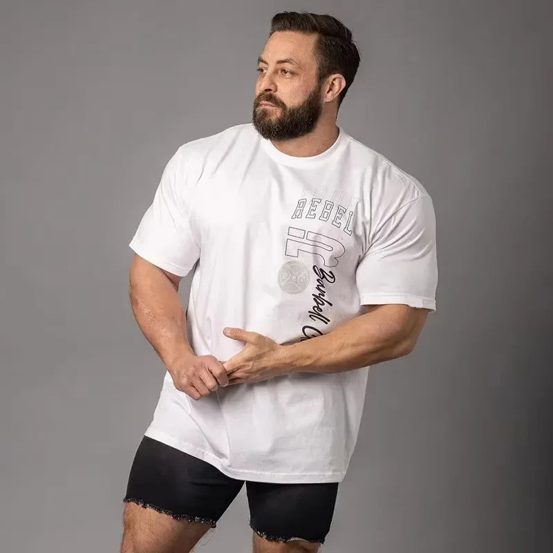 Camiseta Oversized Streetwear y gimnasio