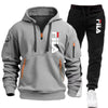 Conjunto de dos piezas de sudadera con capucha de manga larga, jersey y pantalones