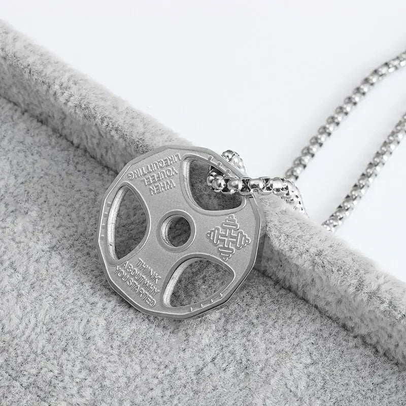 Collar de Acero de Titanio "Dumbbell"