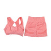 Conjunto de 2 Piezas: Top Deportivo y Shorts de Fitness