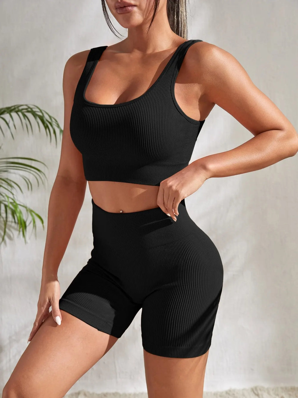 Set Deportivo 2 Piezas (Top y pantalones cortos) para fitness