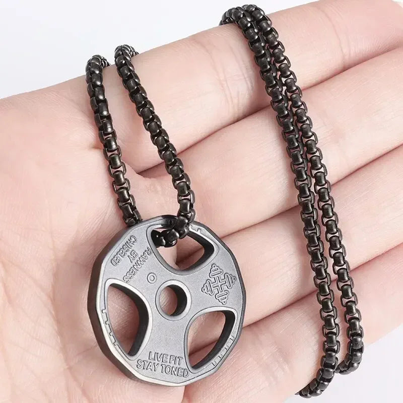 Collar de Acero de Titanio "Dumbbell"
