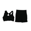 Conjunto de 2 Piezas: Top Deportivo y Shorts de Fitness