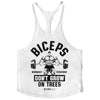 Camiseta Stringer gimnasio "Biceps Don't Grow on Trees"