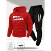 Conjunto Deportivo Diesel 1978 – Sudadera con Capucha + Jogger Hombre (Gris)