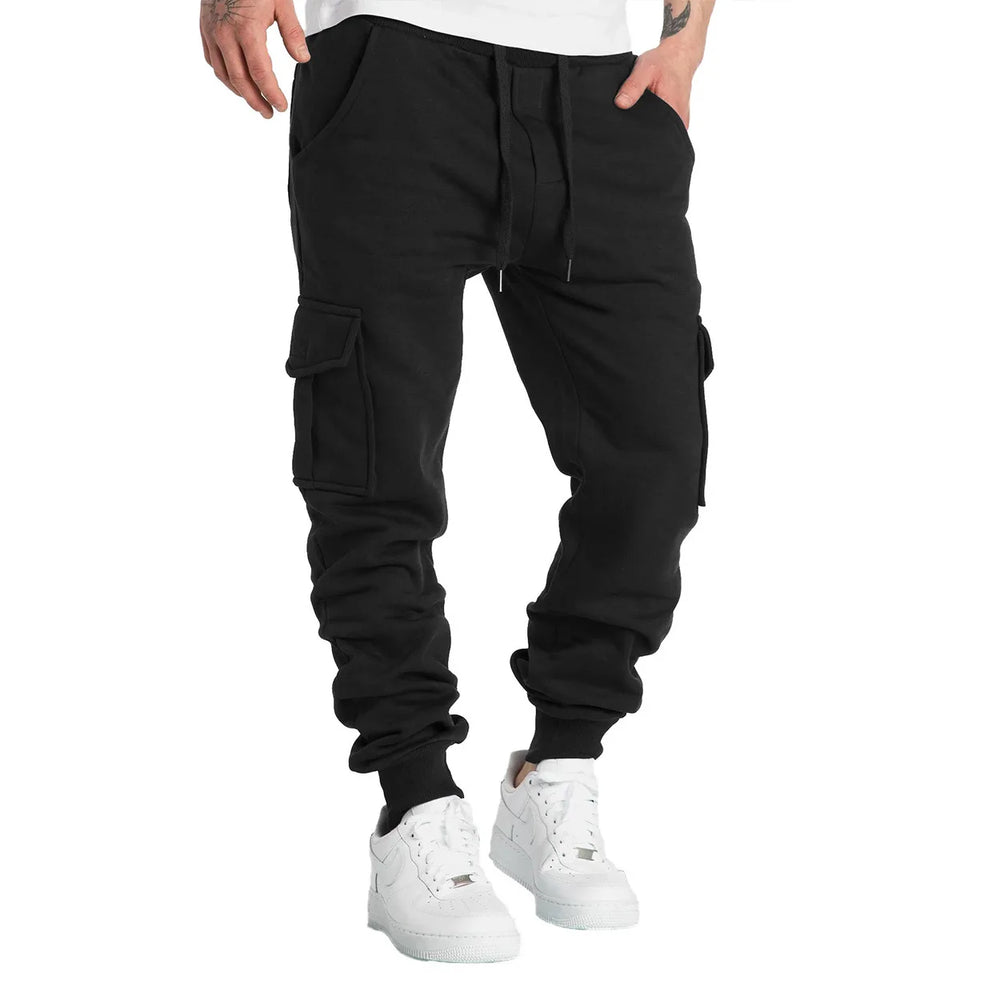 Mens pantalones de chándal Straight Fit joggers