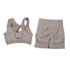 Conjunto de 2 Piezas: Top Deportivo y Shorts de Fitness