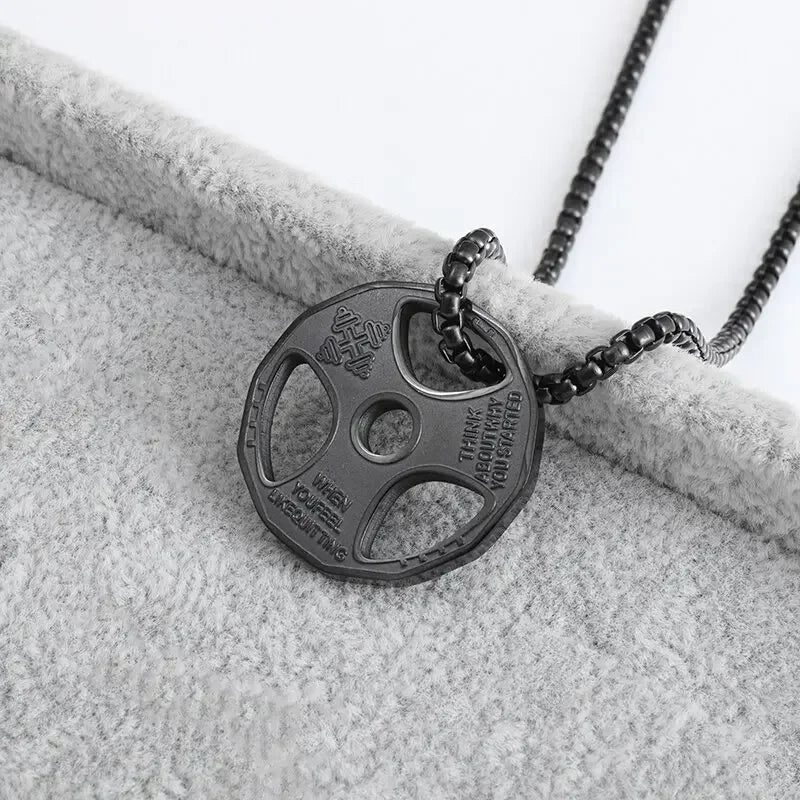 Collar de Acero de Titanio "Dumbbell"