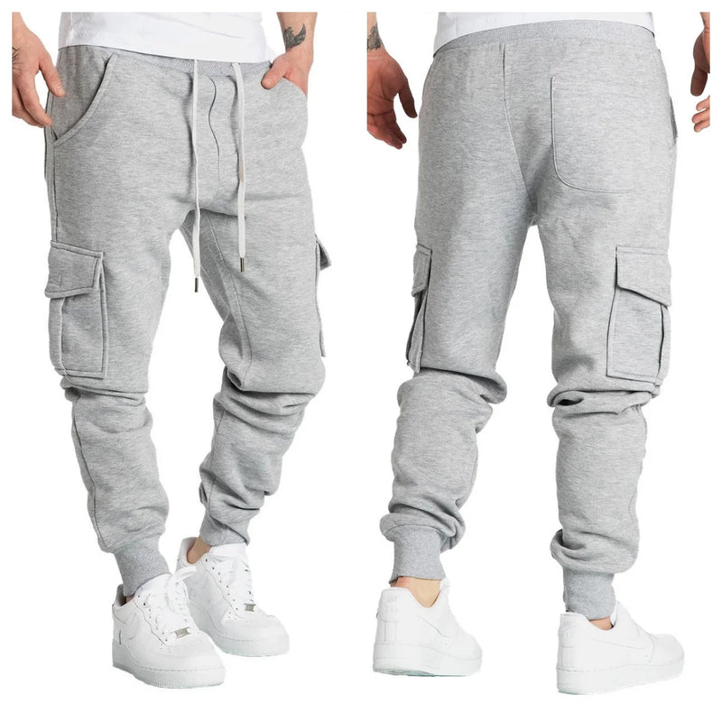 Mens pantalones de chándal Straight Fit joggers