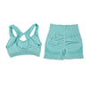 Conjunto de 2 Piezas: Top Deportivo y Shorts de Fitness