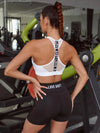 Top Deportivo Push Up con Estampado de Letras