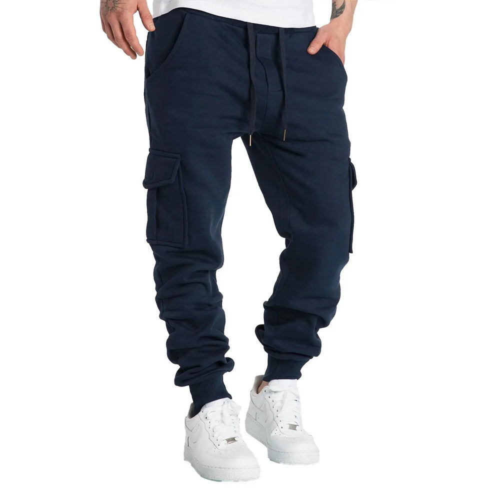 Mens pantalones de chándal Straight Fit joggers