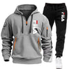 Conjunto de dos piezas de sudadera con capucha de manga larga, jersey y pantalones