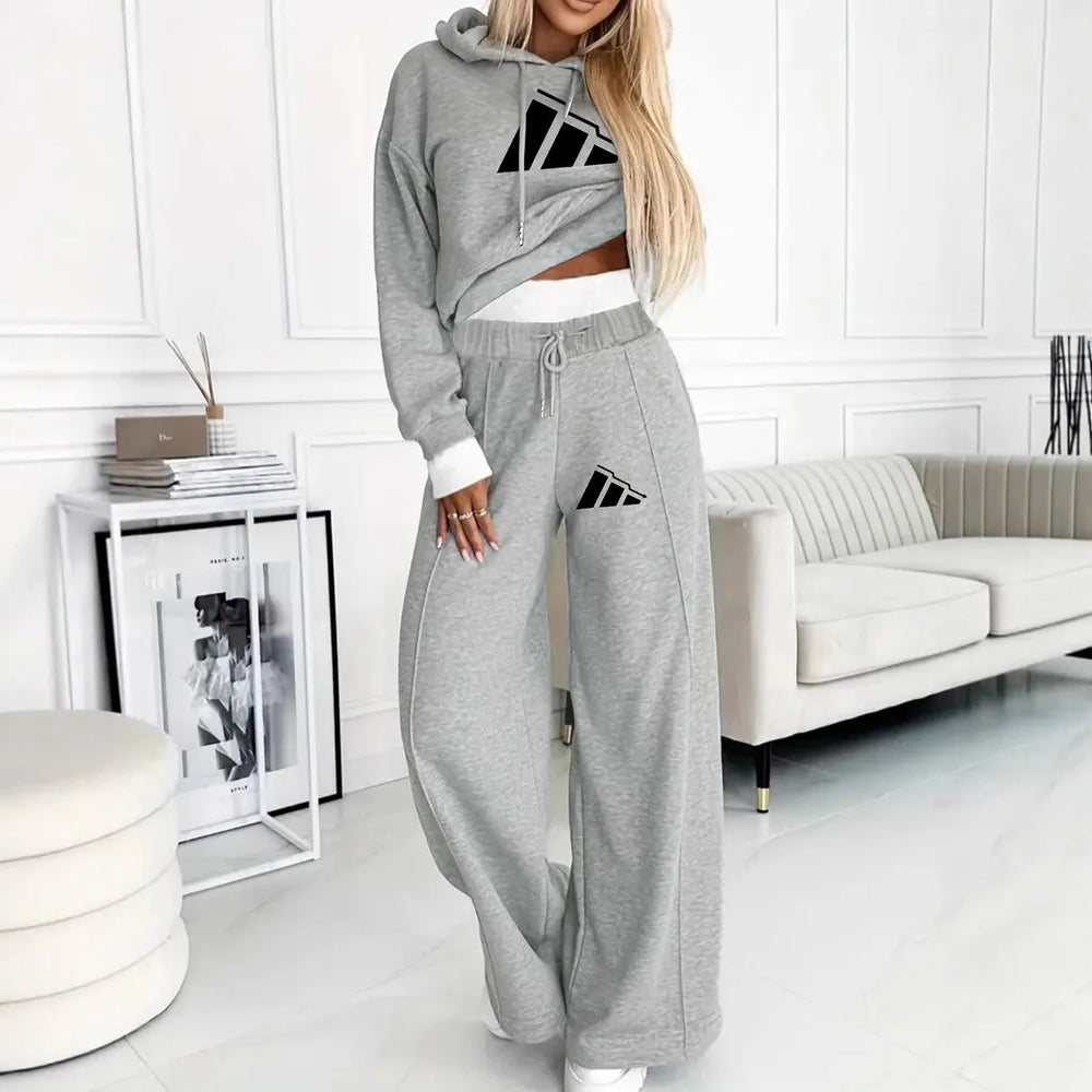 Sudadera con Capucha y Pantalón con Estampado A67