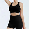 Conjunto para mujer, pantalón corto deportivo, top de entrenamiento