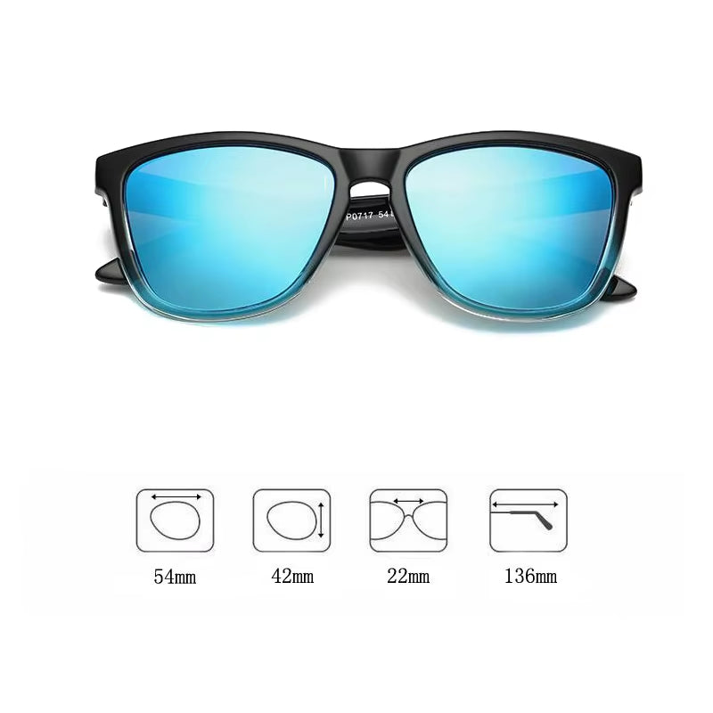 Real Polaroized Sunglasses Hombre and Mujer Polarized Sunglasses Cuadrado Sun Glasses Eyewear Oculos De Sol